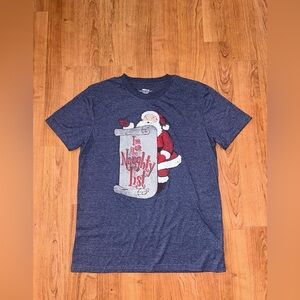 I’m on the naughty list Santa Claus T-shirt Medium